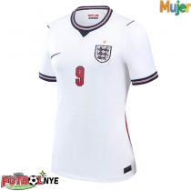 Camiseta Inglaterra Harry Kane #9 Primera Equipación para mujer Mundial 2026 manga corta